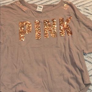 Sequin pink top